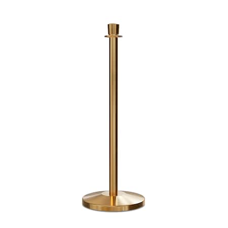 Montour Line Stanchion Post and Rope Sat.Brass Post Crown Top EP400-CN-SB